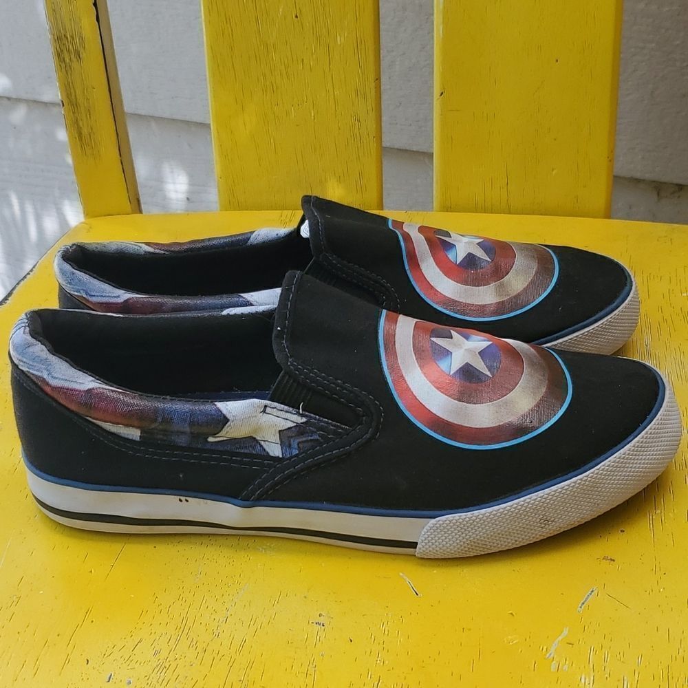 Marvel Avengers Captain America Slip On Shoes Youth 6